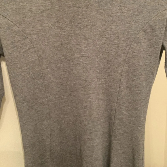 FOREVER 21/WOMENS SCOOP NECK 3/4 SLEEVE GRAY KNIT DRESS/SMALL - Picture 6 of 8